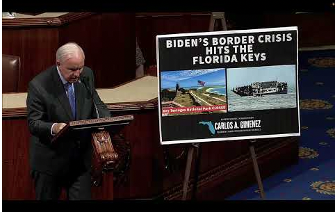 CONGRESSMAN CARLOS GIMENEZ SPEAKS ON HOUSE FLOOR ON MIGRANT CRISIS IN FLORIDA KEYS