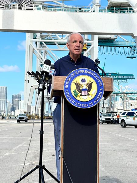 Congressman Carlos Gimenez Introduces Bipartisan Bill to Combat CCP Influence in American Ports