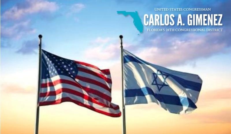 Congressman Carlos Gimenez Introduces Legislative Package to Support Israel