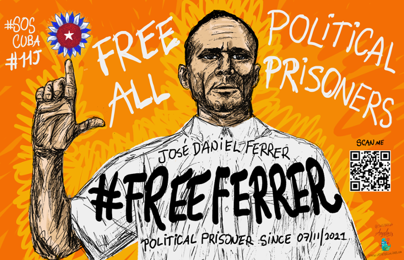 Congressman Carlos Gimenez Launches Poster Campaign Demanding Freedom for July 11 Political Prisoners