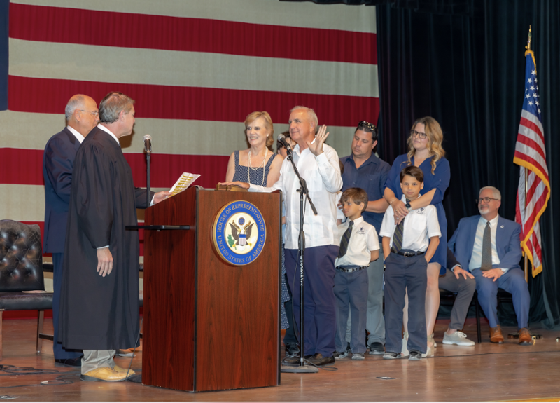 CONGRESSMAN GIMENEZ SWORN-IN TO SECOND TERM  IN CONGRESS IN FLORIDA KEYS